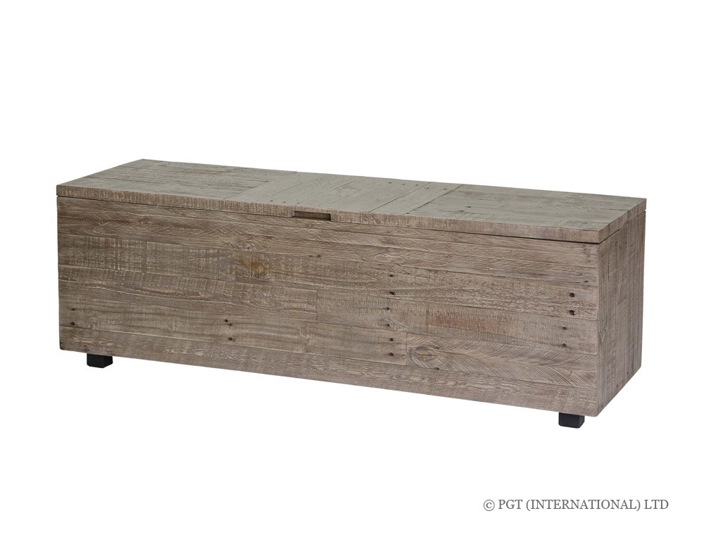 recycled wood blanket box