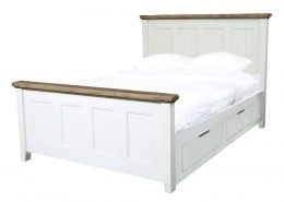 cotswolds recycled timber bed frame