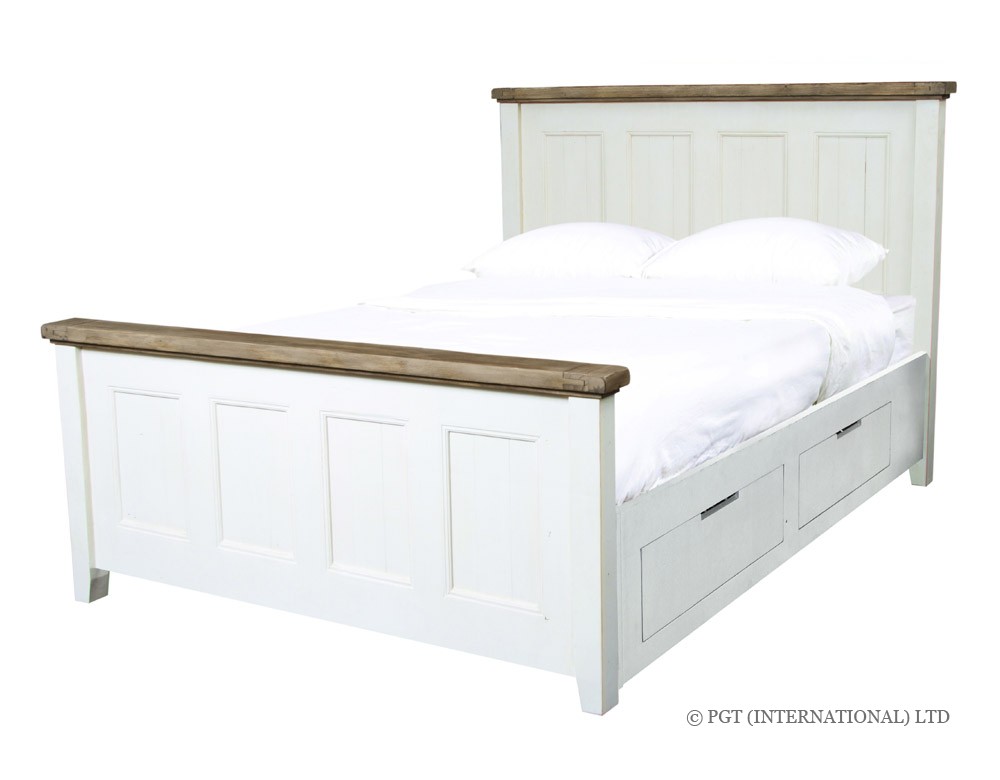 cotswolds recycled timber bed frame