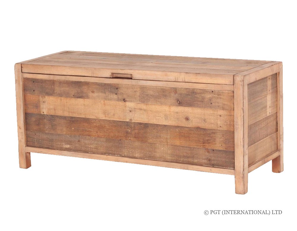 Indepenedence recycled wood chest blanket box