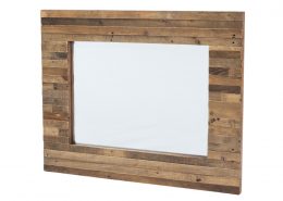 recycled wood mirror